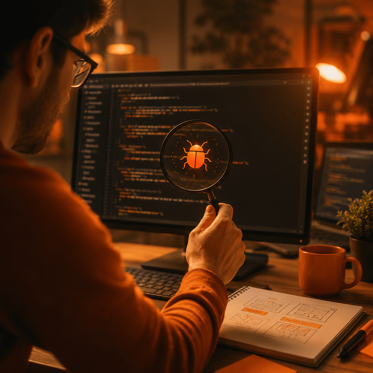 Bug fixing illustration